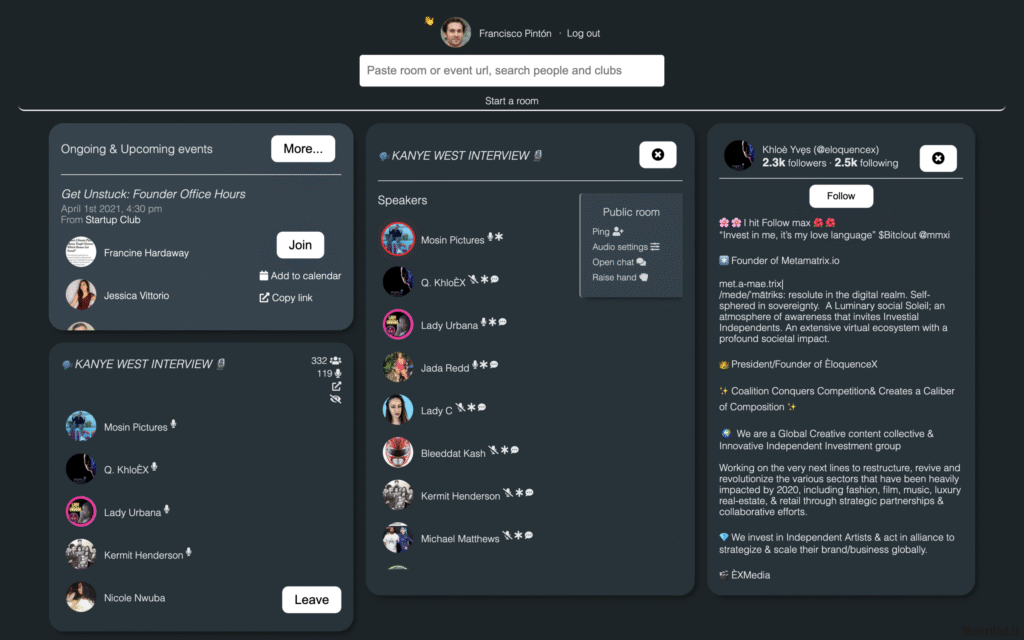 عکس نسخه ویندوز کلاب هاوس